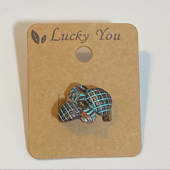 Pineapple Patina Bronze Open Adjustable Ring - Picture 6 of 6